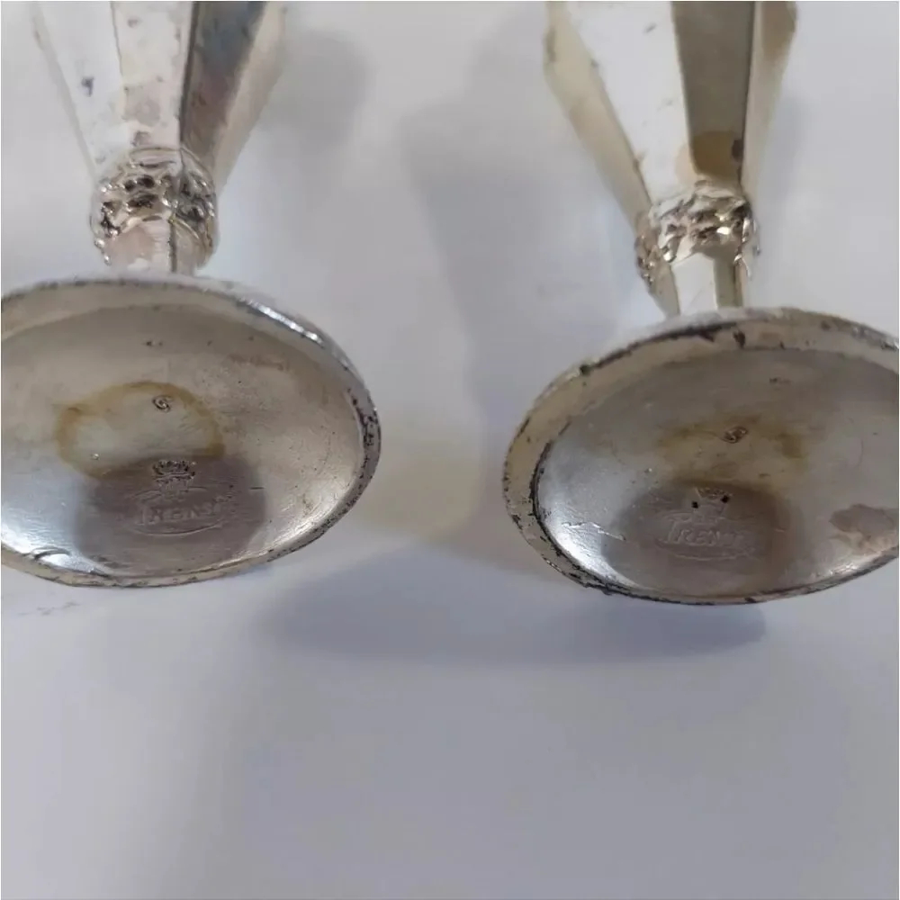 Vintage Trent Silver Plated Grape Vine Design Salt & Pepper Shakers Set of Two